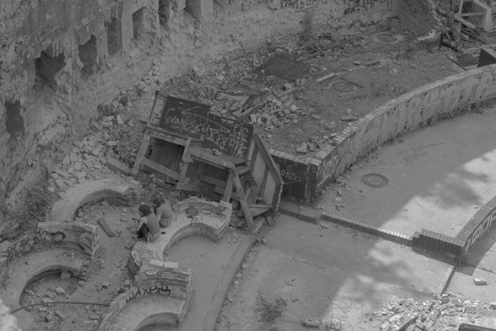 Ellen De - Quiet Resistance - Kyiv monochrome ruins Shahed Ukraine